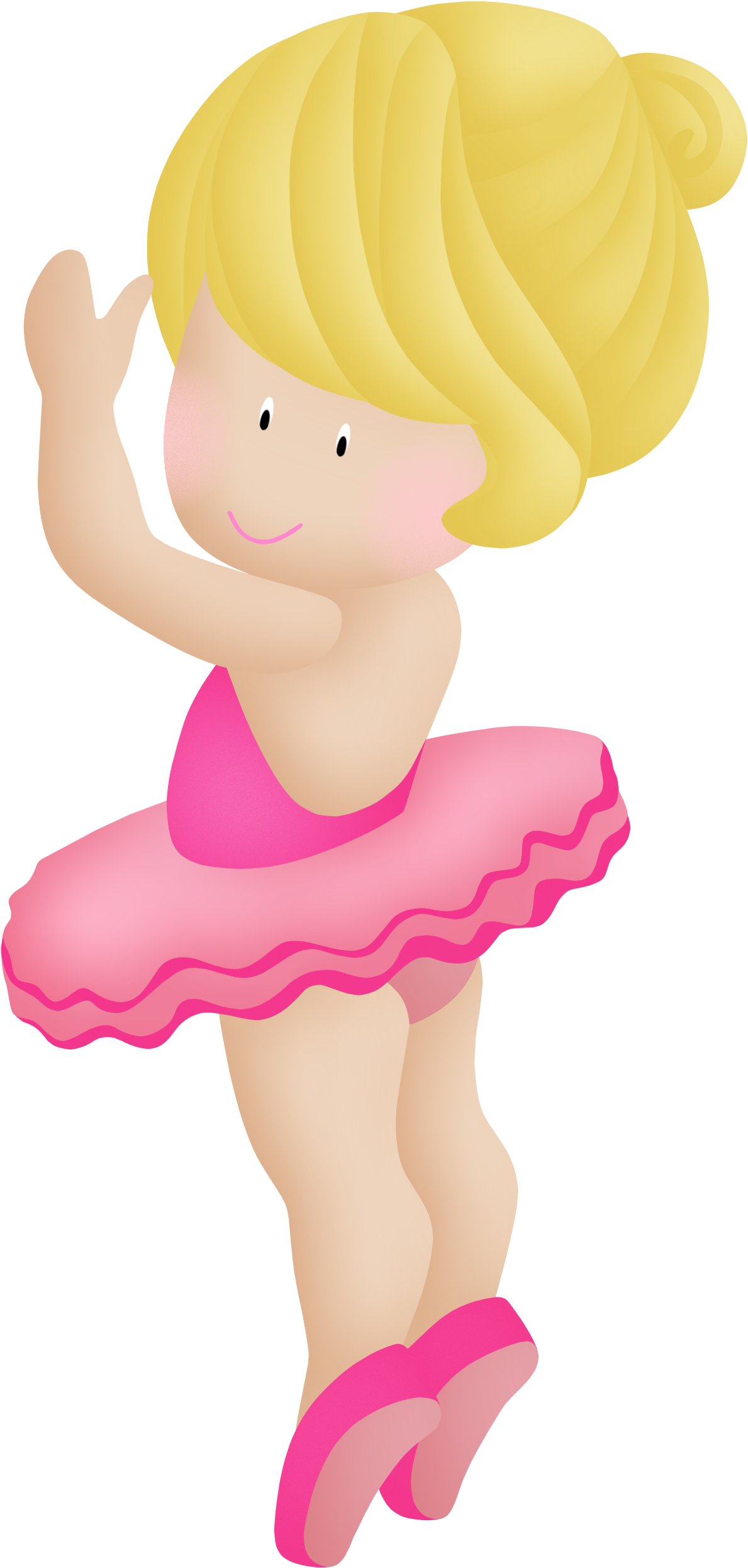 Bailarina & Balé Clip Art, Little Ballerina, Molde, - Illustration (1210x2510)