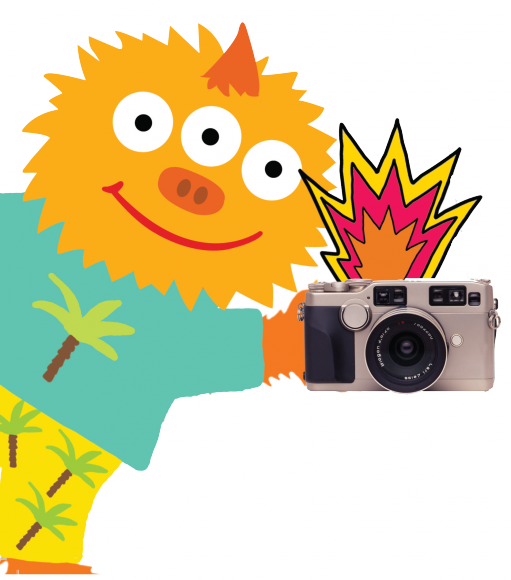 Hi - Doodle Monster Png (511x580)
