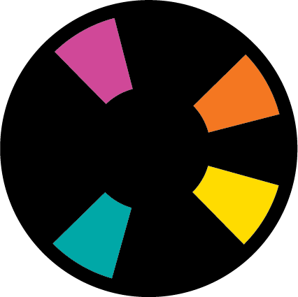 Here Are The Four Colors On A Basic Color Wheel - Circle (426x425)