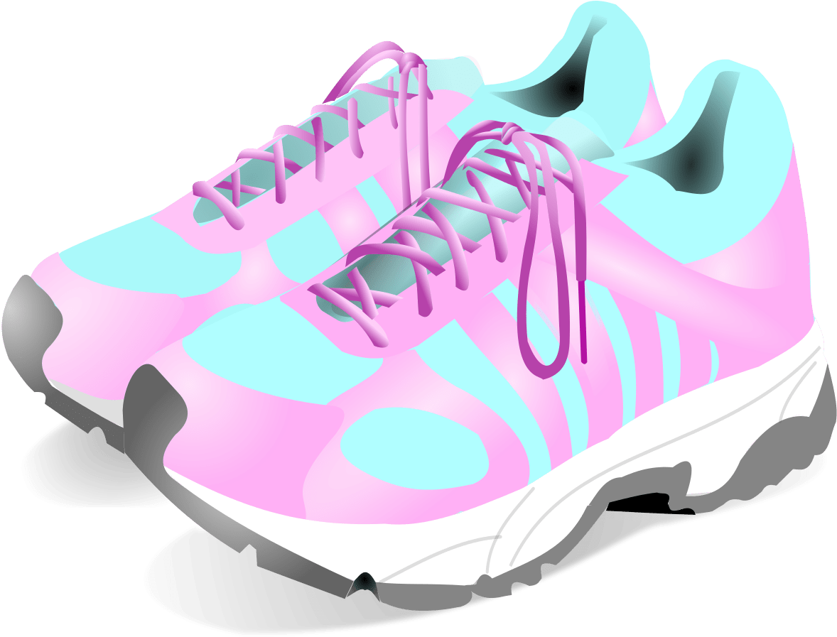 Free Pink Shoes Cliparts Download Clip Art Baby Tennis - Woman Sport Shoes Png (1200x1200)