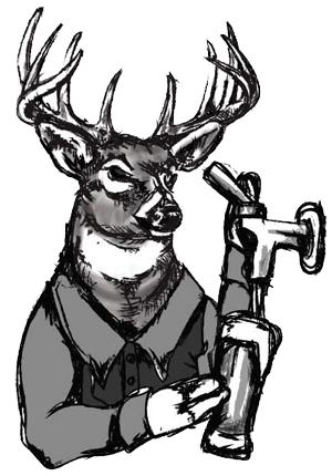 Oktoberfest With Jukebox Riot Hill Brewery And - Drawings Of Cartoon Buck Deer (300x430)