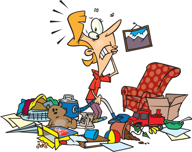 Calm Clipart Chaos - Messy Clipart (640x507)