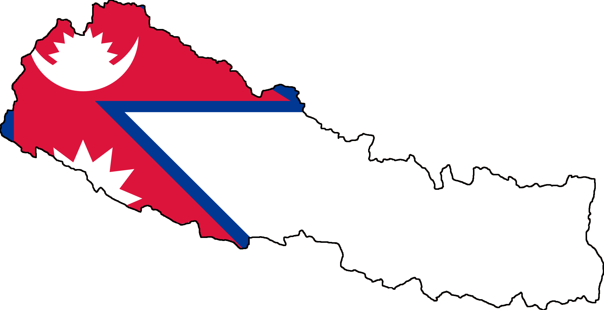 18, 19 November 2011 - Nepal Flag On Country (2000x1029)