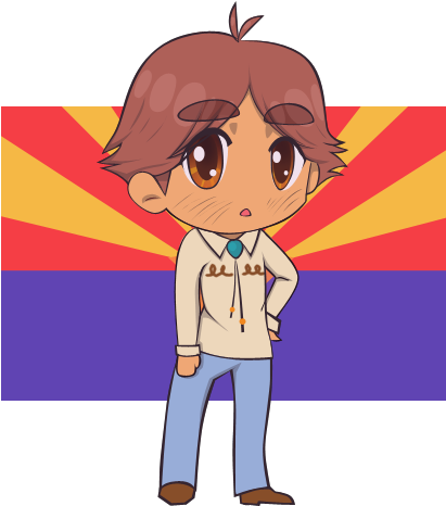 Hetalia, America's 50 States - Hetalia Arizona (536x471)