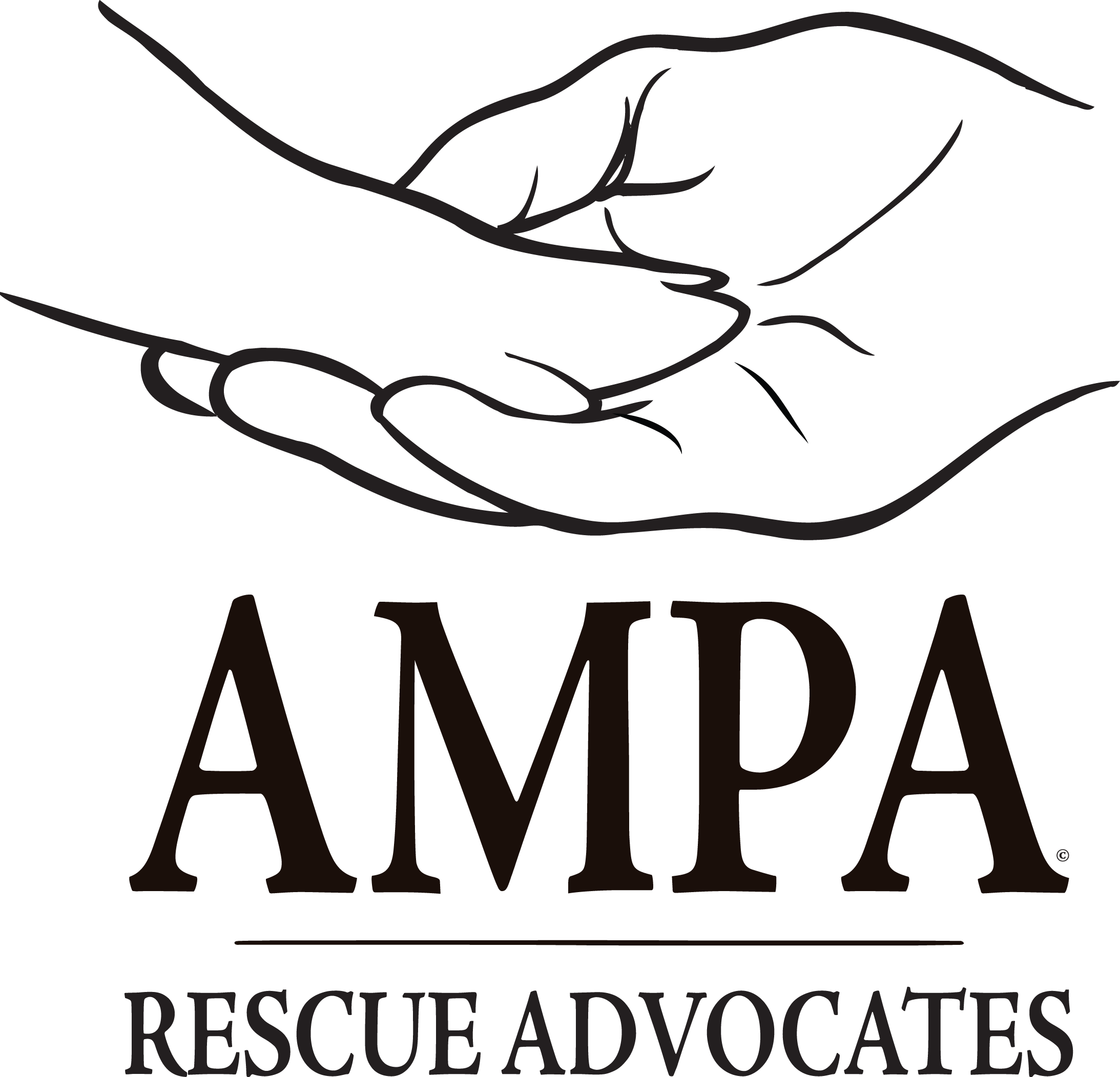 Ampa Rescue Advocates Logo Bw - Ampa Rescue Advocates Logo Bw (2186x2103)