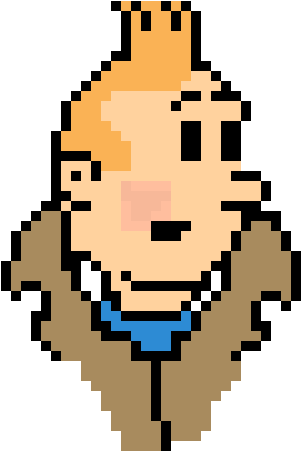 Tin Tin - Рисование По Клеточкам Животные (530x570)