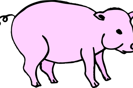 Download Wallpaper Pink Pig Full Wallpapers - Clip Art (450x300)