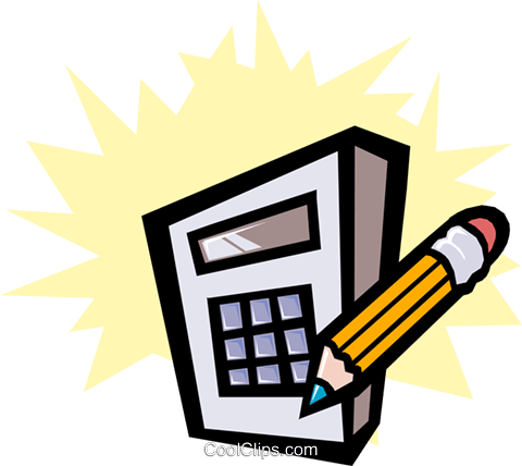 Calculator Royalty Free Vector Clip Art Illustration - Komputer Akuntansi (480x428)