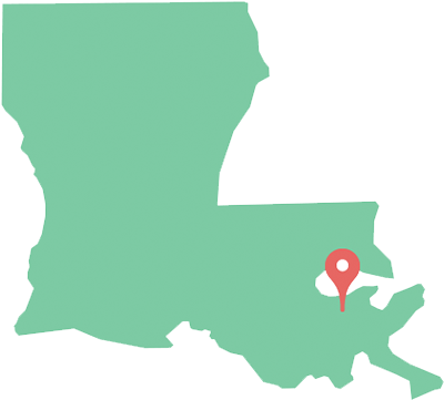 I Was Excited To Reach New Orleans For Multiple Reasons - Louisiana State Silhouette (500x500)