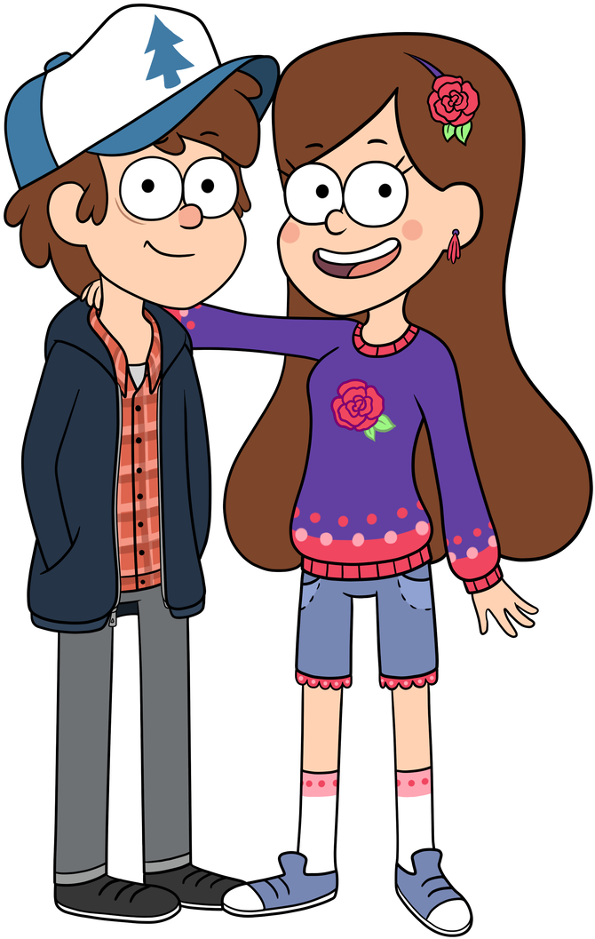 Teen Dipper And Mabel By Thecheeseburger - Grown Up Gravity Falls Mabel (734x1088)