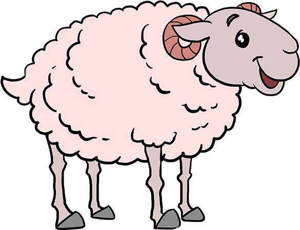 How To Draw A Sheep Really Easy - Female Sheep Drawing (680x678)