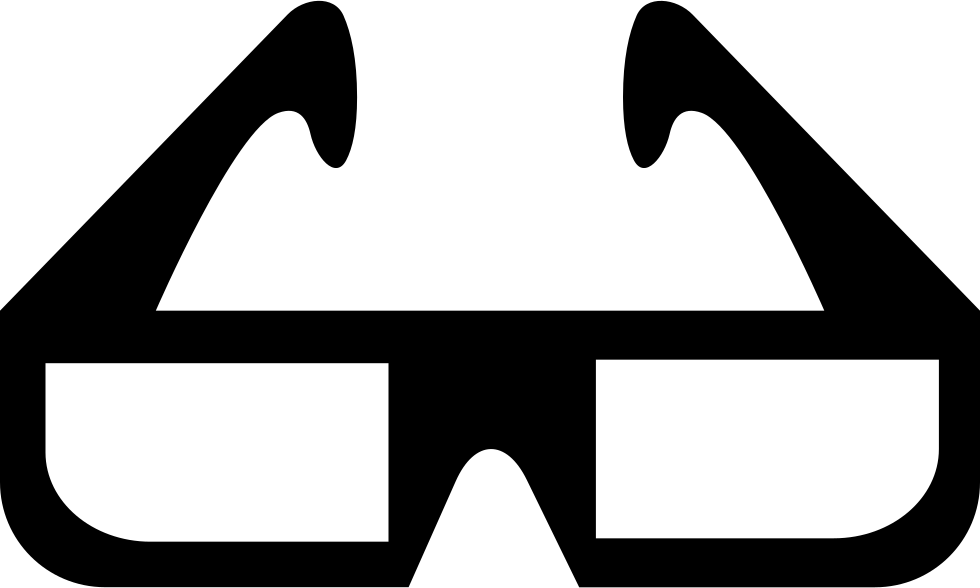 3d Cinema Glasses Vector - Polarized 3d System (980x588)