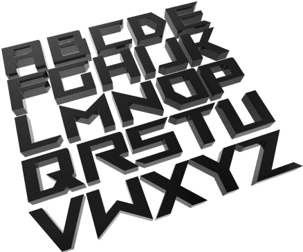 Rog Fonts - Republic Of Gamers Tipografia (551x437)