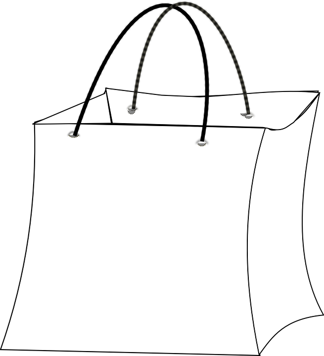 Objective - Gift Bag Outline (655x720)