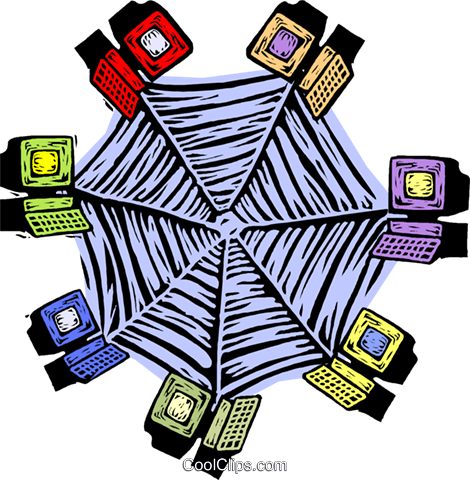 Business / Networking Royalty Free Vector Clip Art - Technology Works In Digital Signature (470x480)