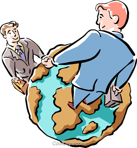 Global Business Royalty Free Vector Clip Art Illustration - Global Business Royalty Free Vector Clip Art Illustration (445x480)