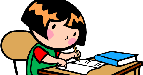 Writing On The Table Clipart (486x255)