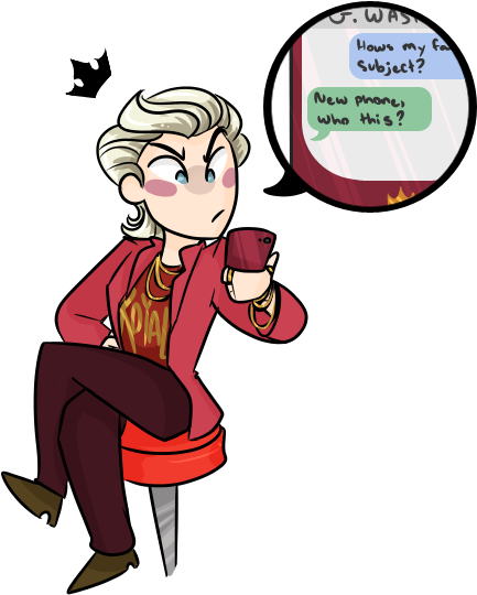 I Hate Liars Clipart - Hamilton Comics King George (500x600)