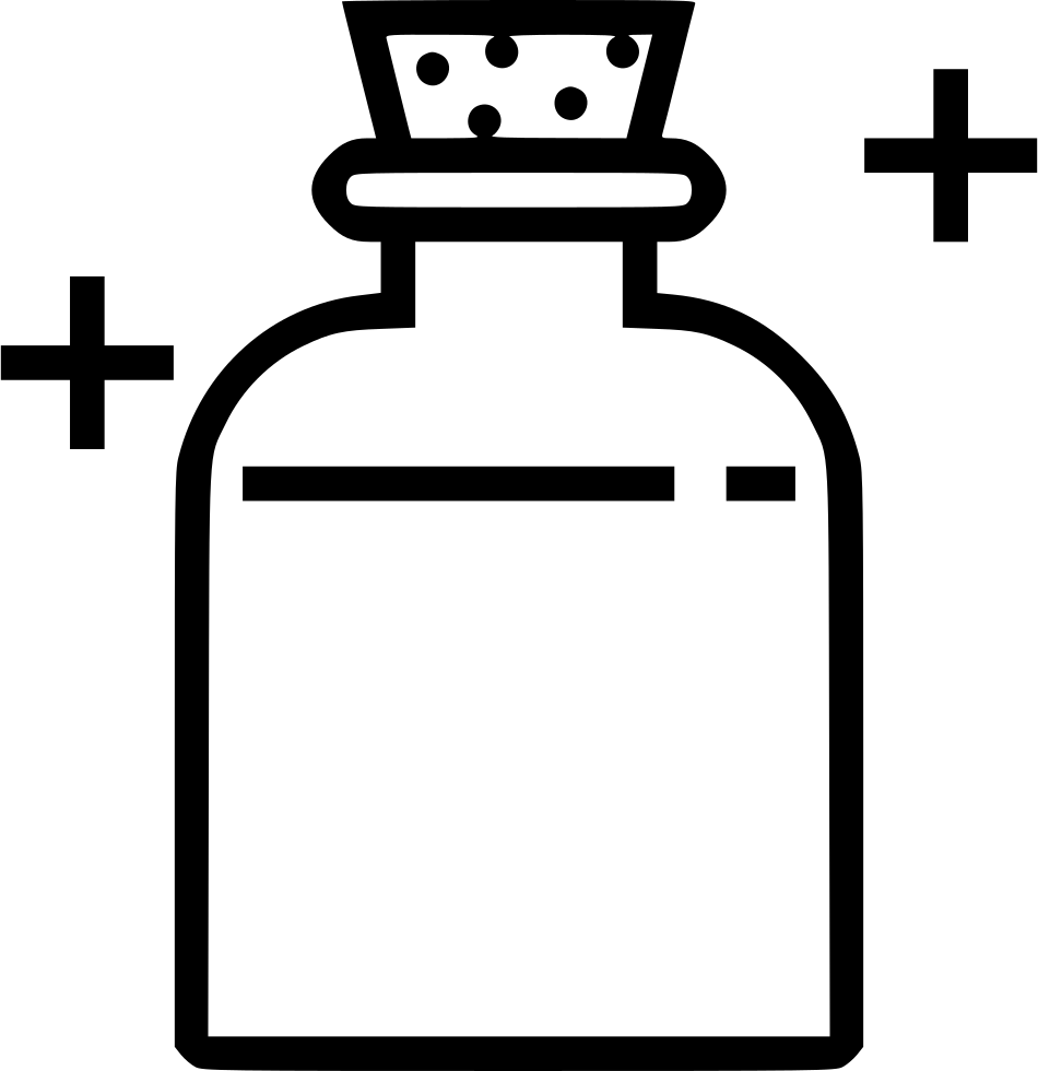 Mana Potion Comments - Black And White Potion Clipart (950x980)