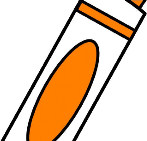Marker Clipart Orange - Clip Art (640x480)
