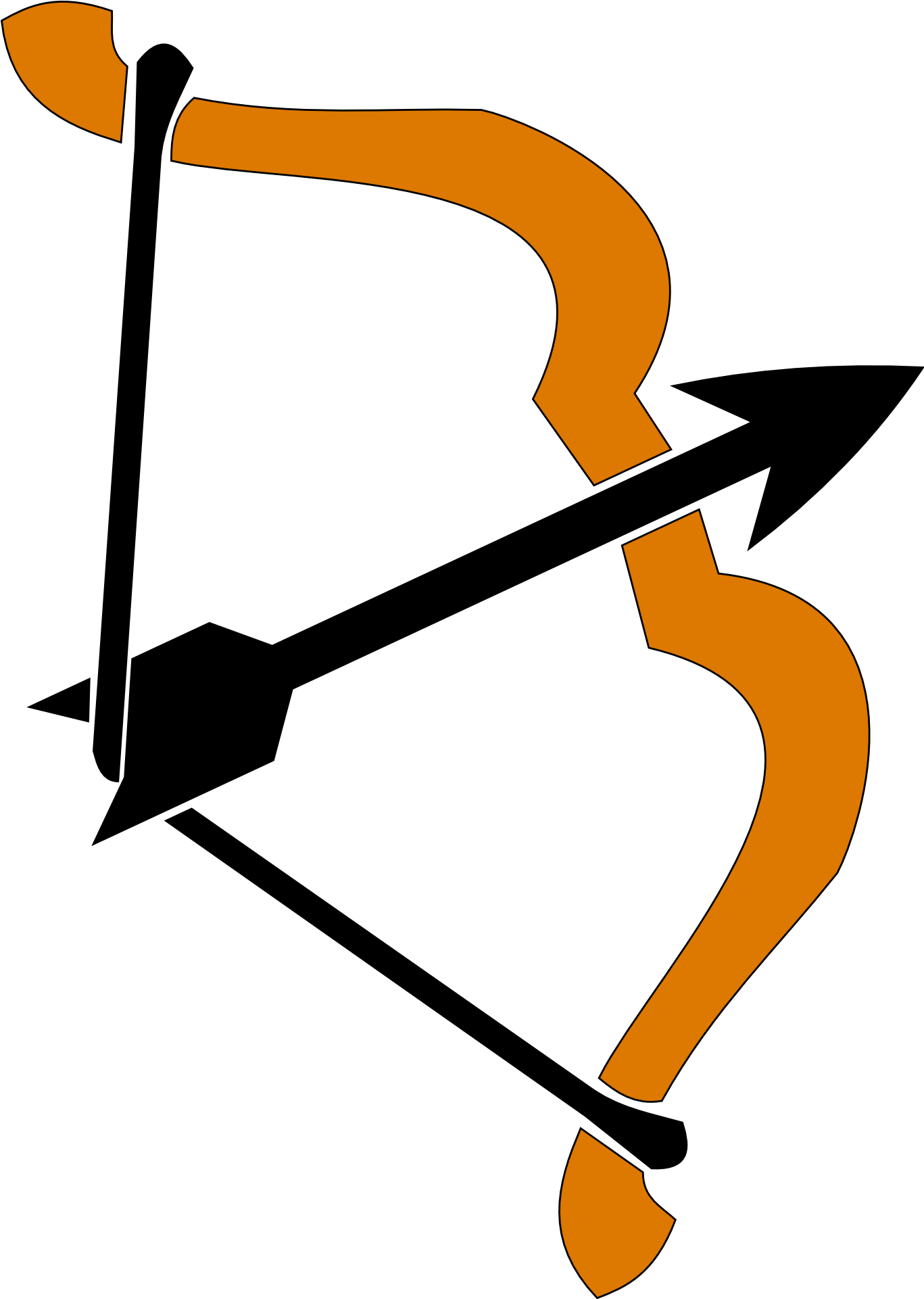 Bow And Png For Free Download - Bow And Arrow Png (1467x2010)