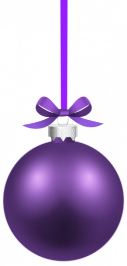 Purple Christmas Background - Purple Christmas Ornaments Png (250x522)