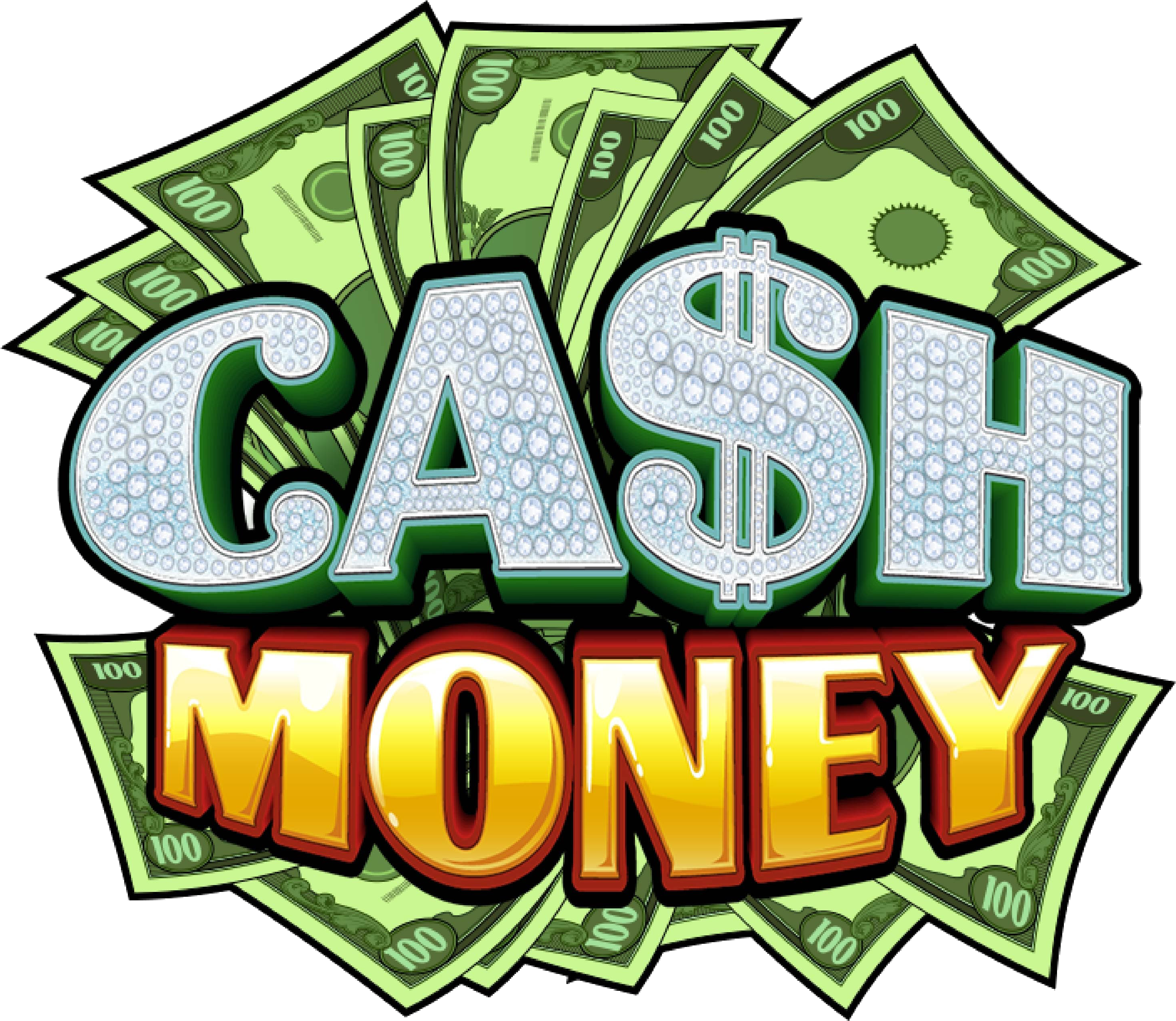 Cash Money - Illustration (3367x3069)