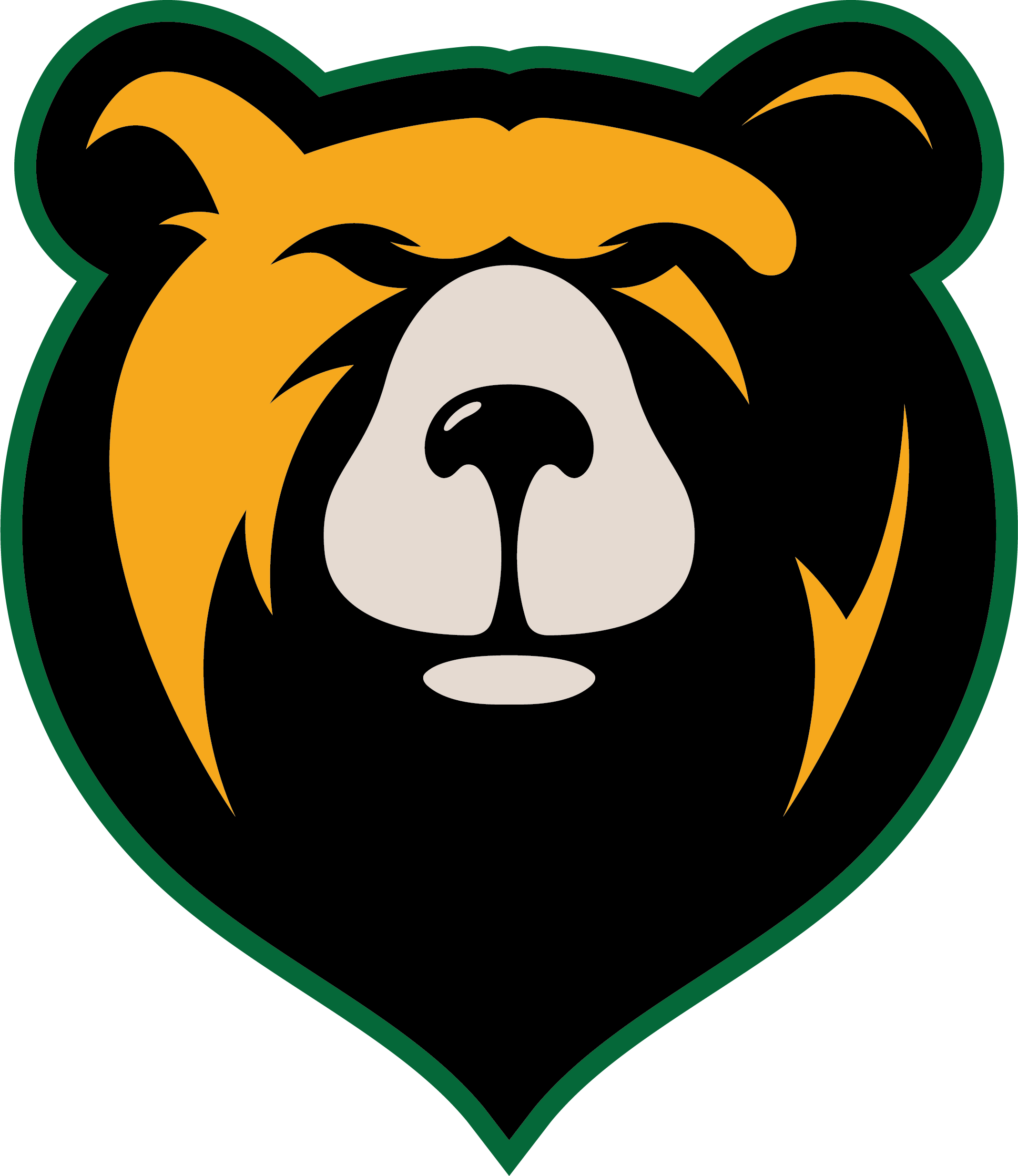 Vector Bear Mascot Clipart - Grizzly Bear Logo Png (2136x2467)