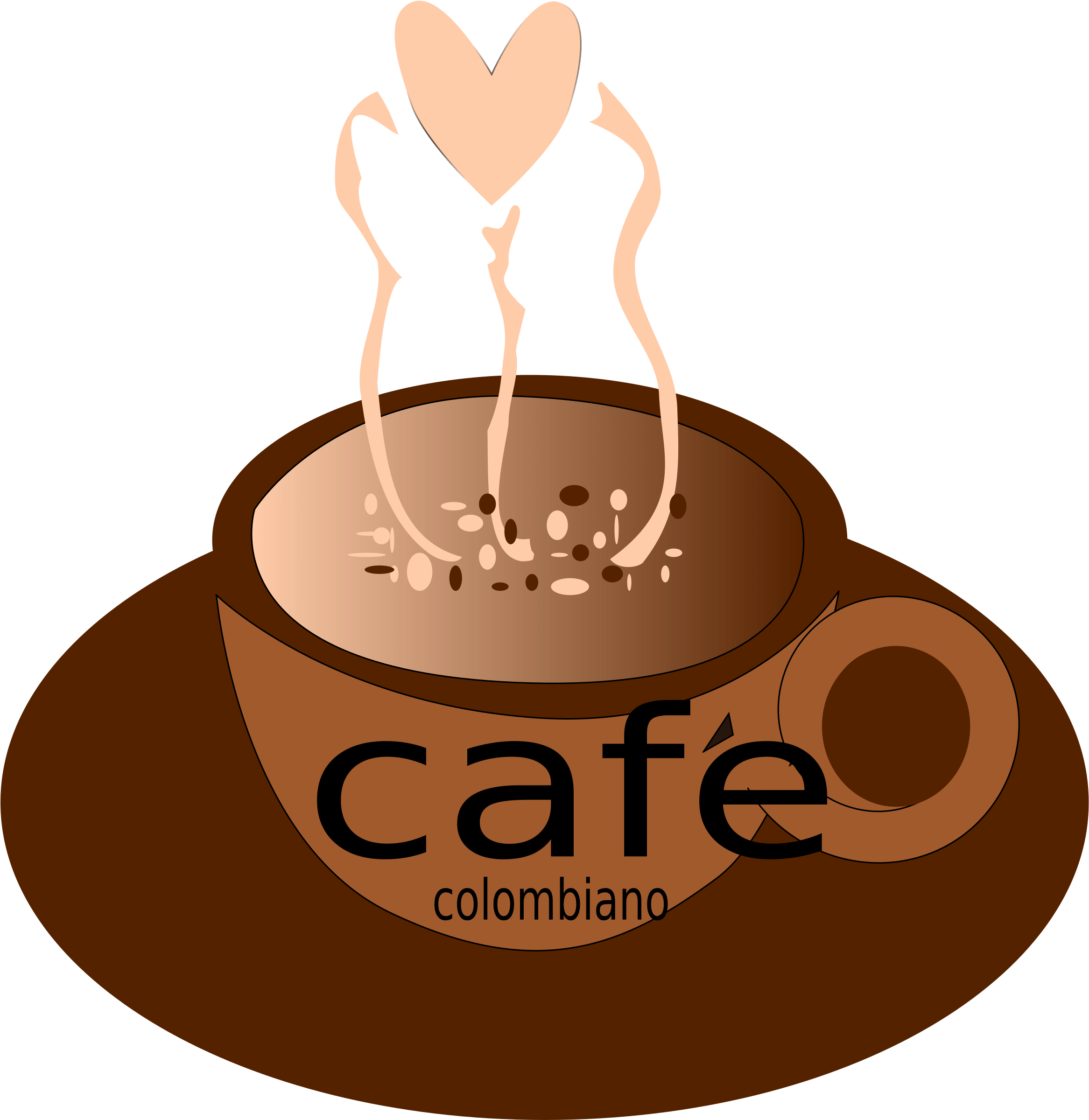 Clipart - Caf Colombiano - Cafe Colombiano Clipart (3692x2400)