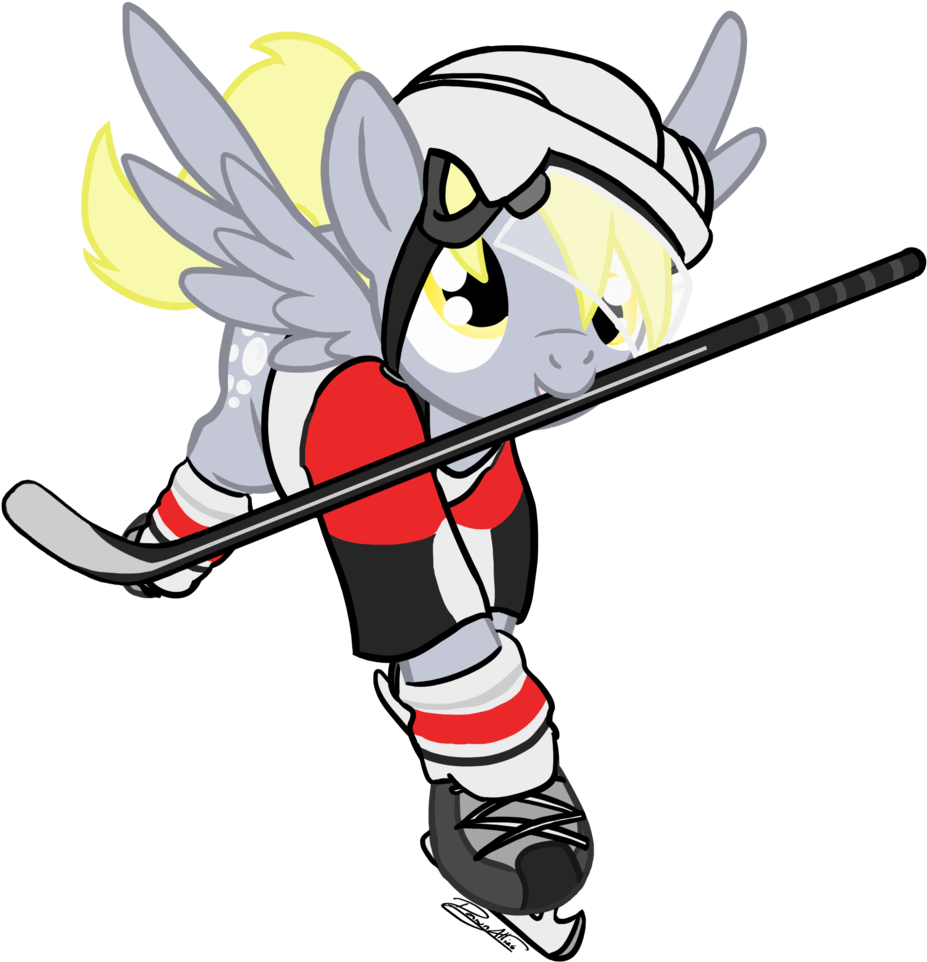 Dawnallies, Clothes, Derpy Hooves, Female, Hockey, - Cartoon (976x1024)