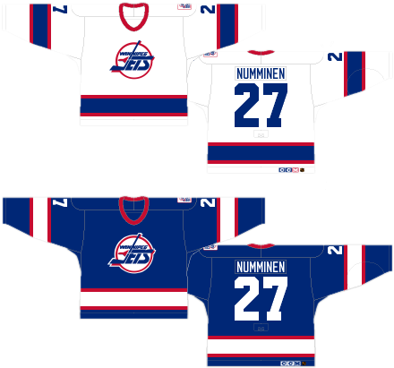 If Anyone With No Previous Hockey Knowledge Were To - Old Winnipeg Jets Uniform (464x438)