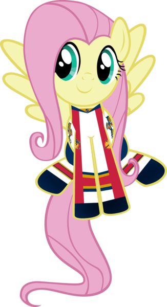 Fjojr, Clothes, Florida Panthers, Fluttershy, Hockey, - Fluttershy (326x600)