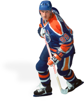 Hockey Clipart 65437 - Edmonton Oilers Player Png (336x374)