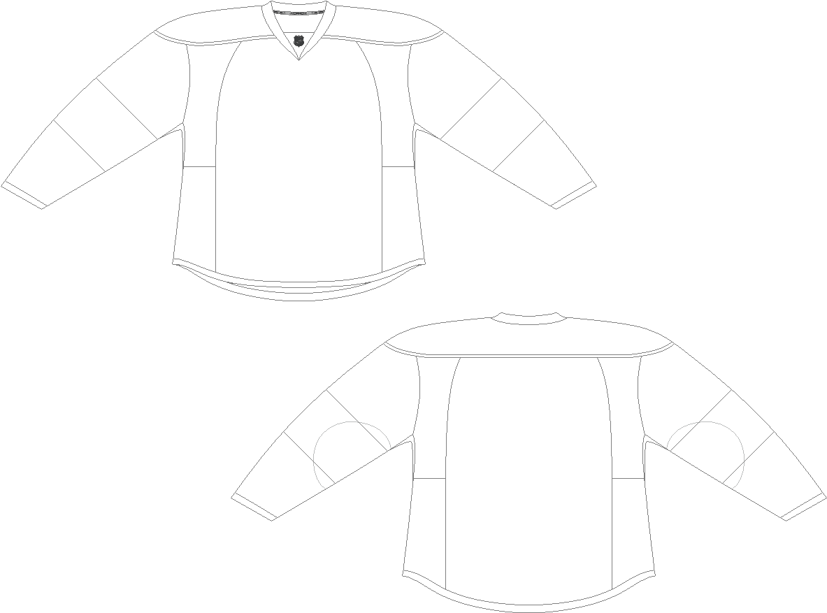 blank hockey jersey template