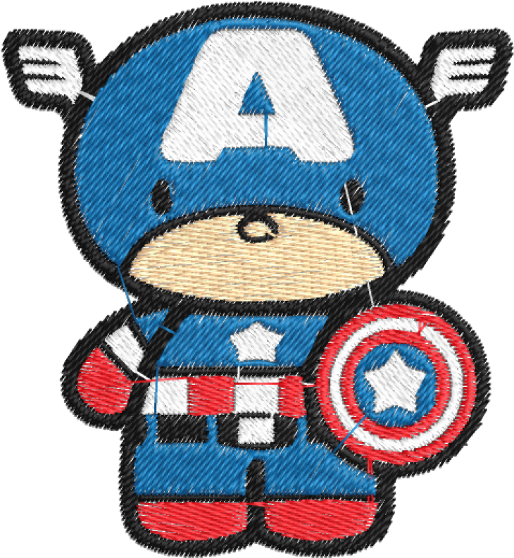 Baby Captain America Cute Cartoon (800x800)