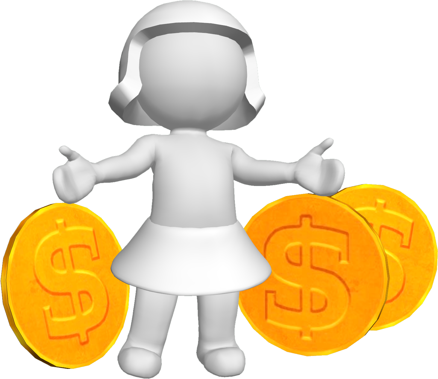 Now, We're Not Going To Waste Your Time By Preaching - Muñecos Blancos 3d Mujer (1500x1440)