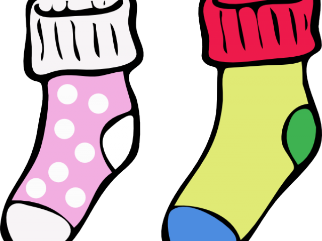 Socks Clipart Patterned Sock - Socks Clip Art (640x480)