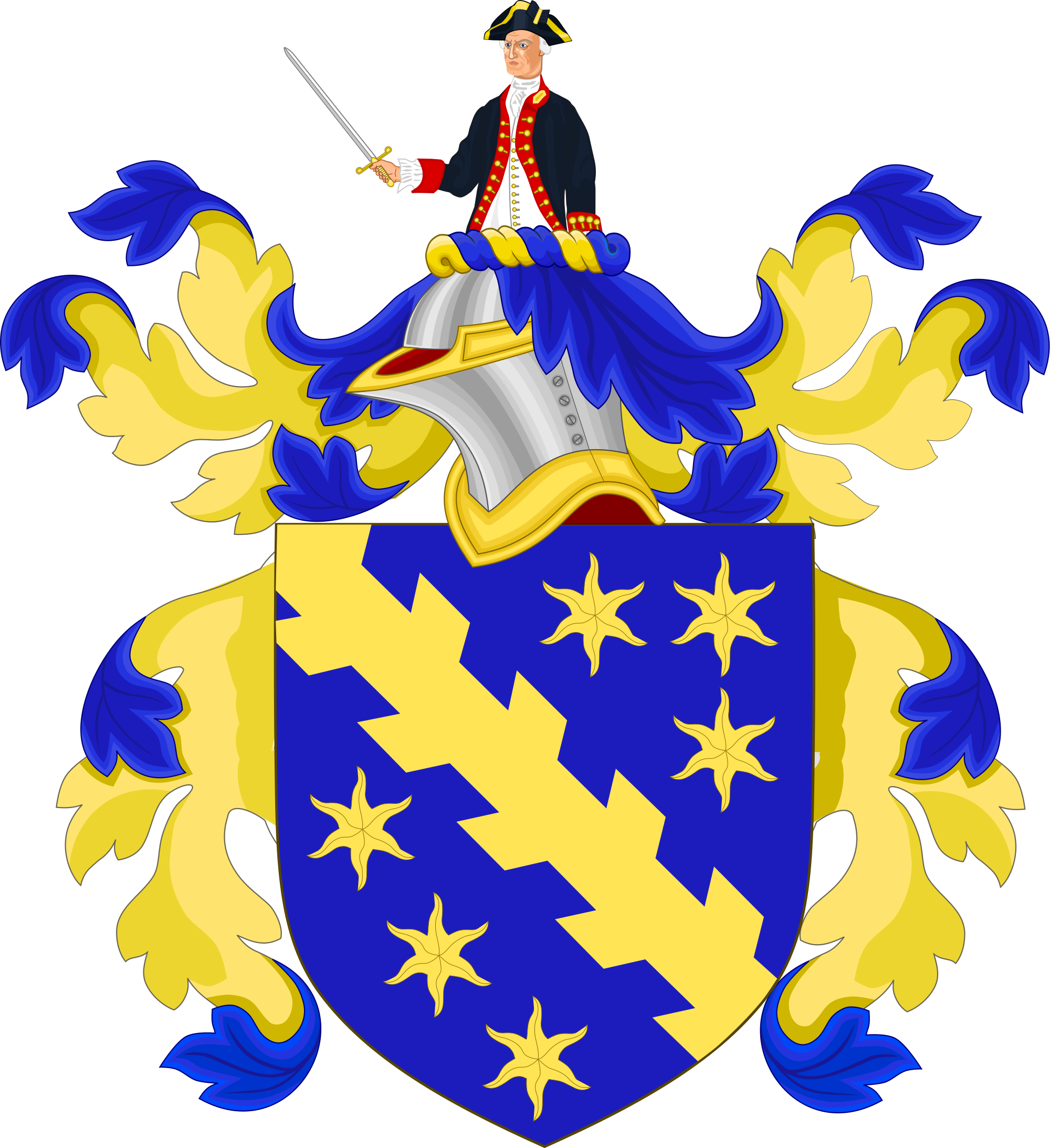 Coat Of Arms Of Robert Treat Paine - Robert Treat Paine Date (2000x2185)