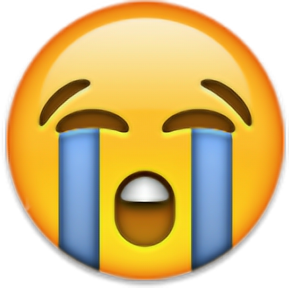 Png Transparent Cry Emojis Emoticono Emoticonos Triste - Emoji Triste Sin Fondo (596x592)