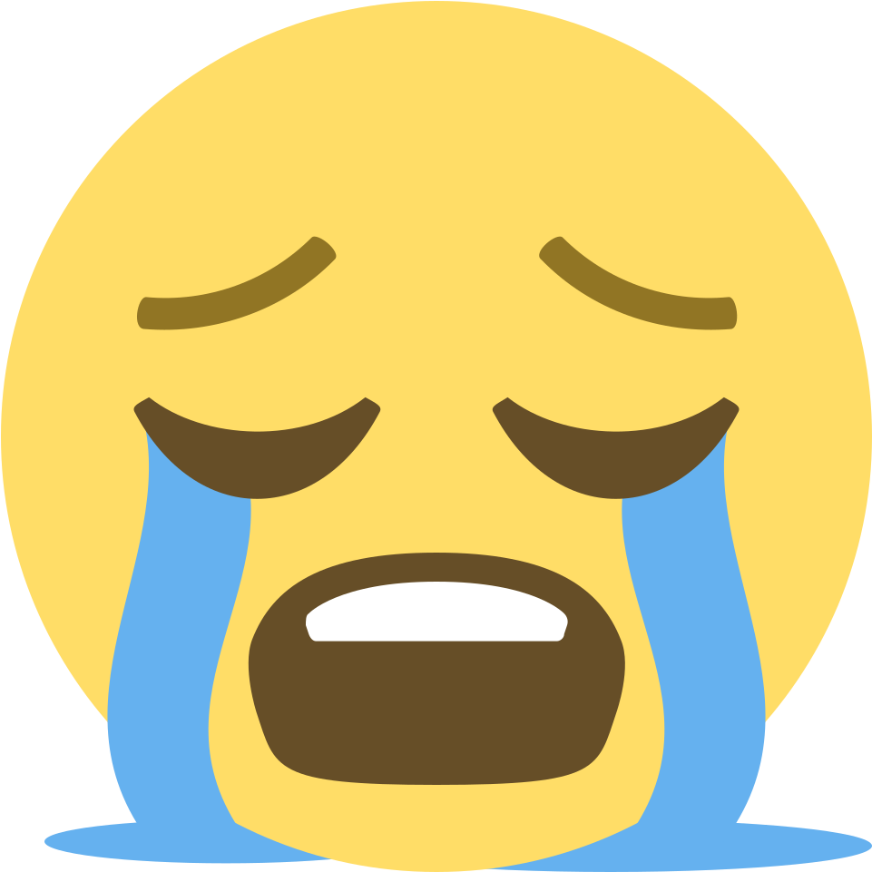 File - Emojione 1f62d - Svg - Crying Emoji Vector (1024x1024)