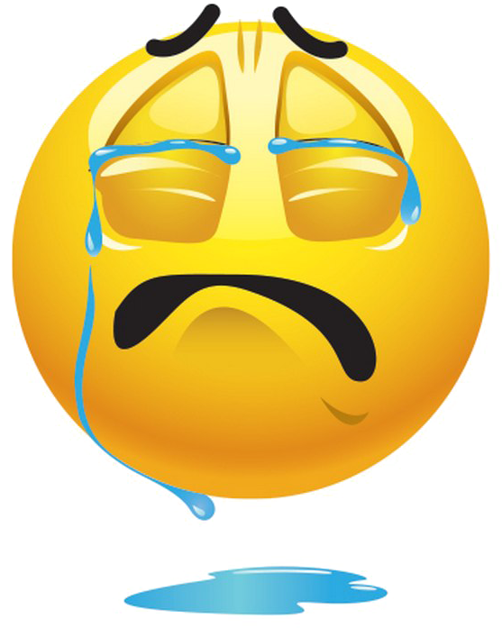 Crying Emoji Png Image Hd - Sad Emoticons (628x720)