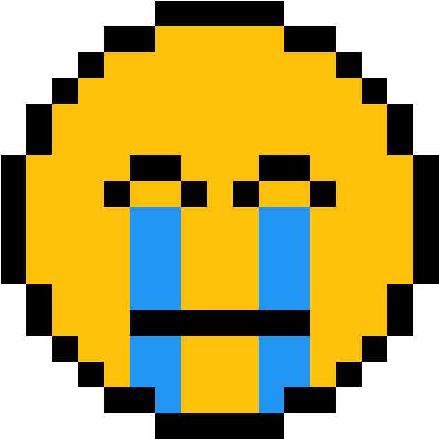 Crying Emoji - Pixel Art Mirai Nikki (1184x1184)