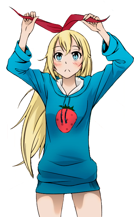Image " - Nisekoi Chitoge Kirisaki Black And White (473x750)