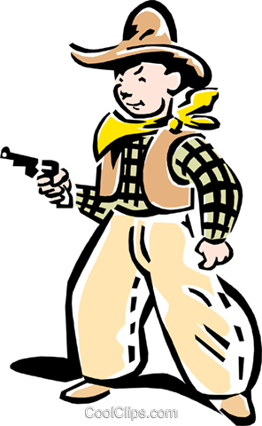 Cowboy Royalty Free Vector Clip Art Illustration - Cowboy Royalty Free Vector Clip Art Illustration (296x480)