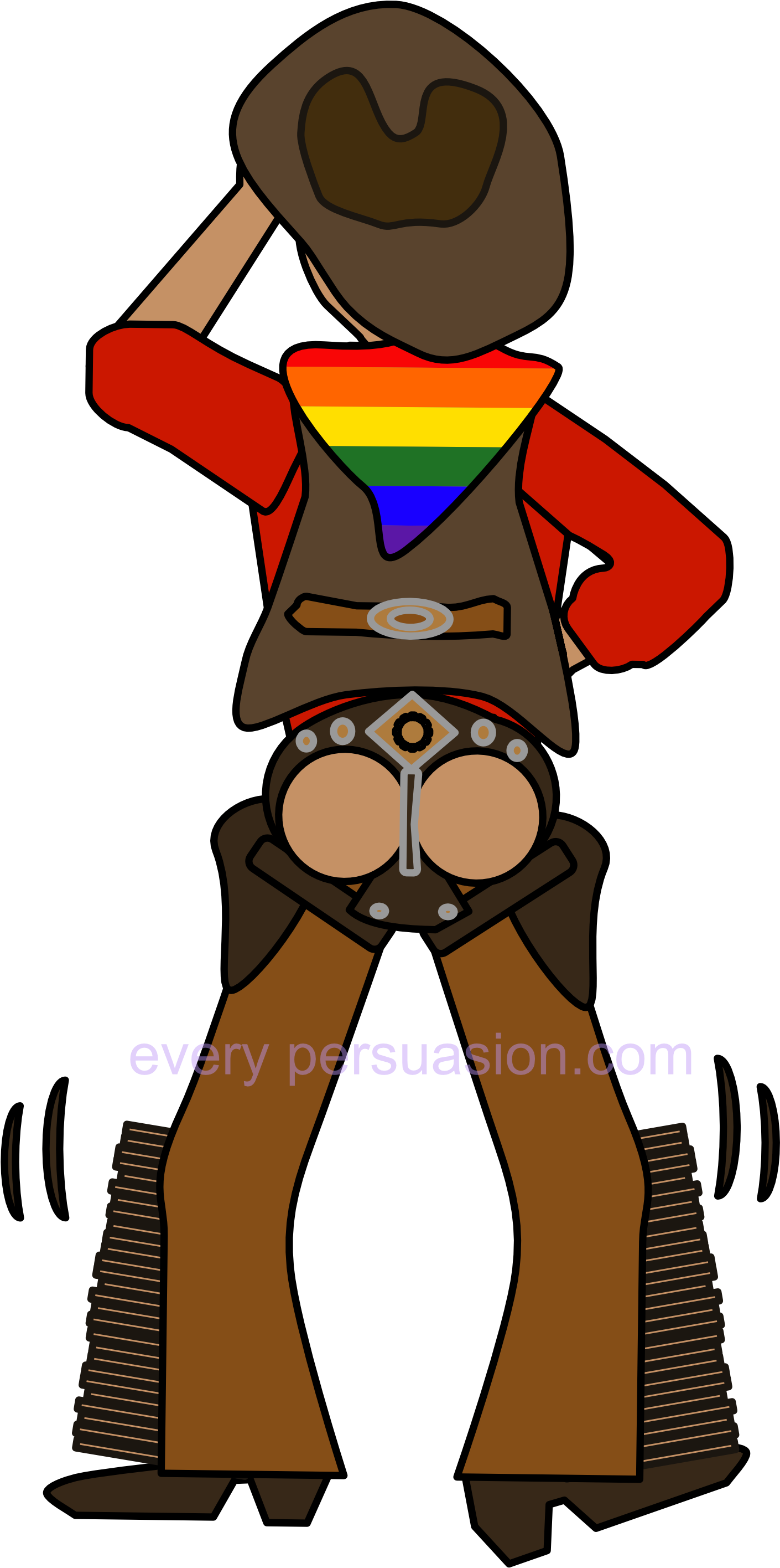 Gay Cowboy Png (3000x3000)