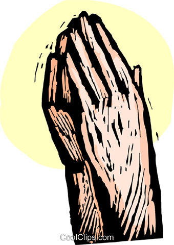 Praying Hands Royalty Free Vector Clip Art Illustration - Illustration (340x480)