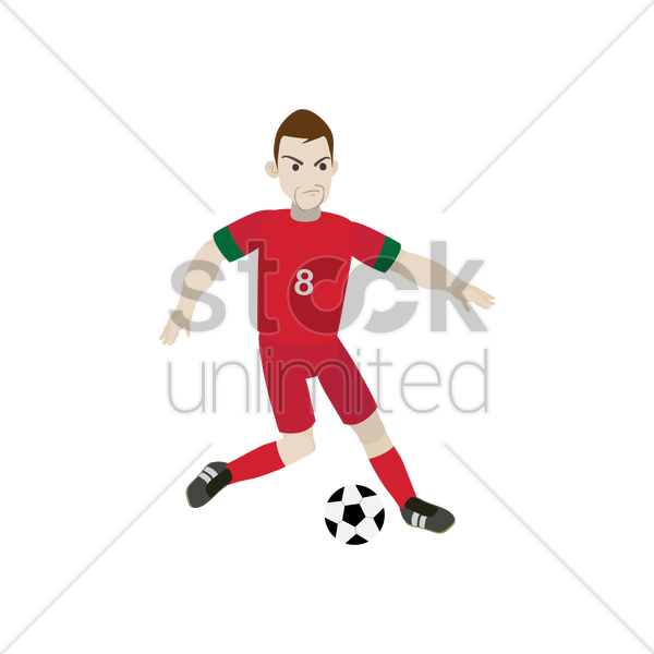 Football Player Clipart Football Player Goal - Player (600x600)