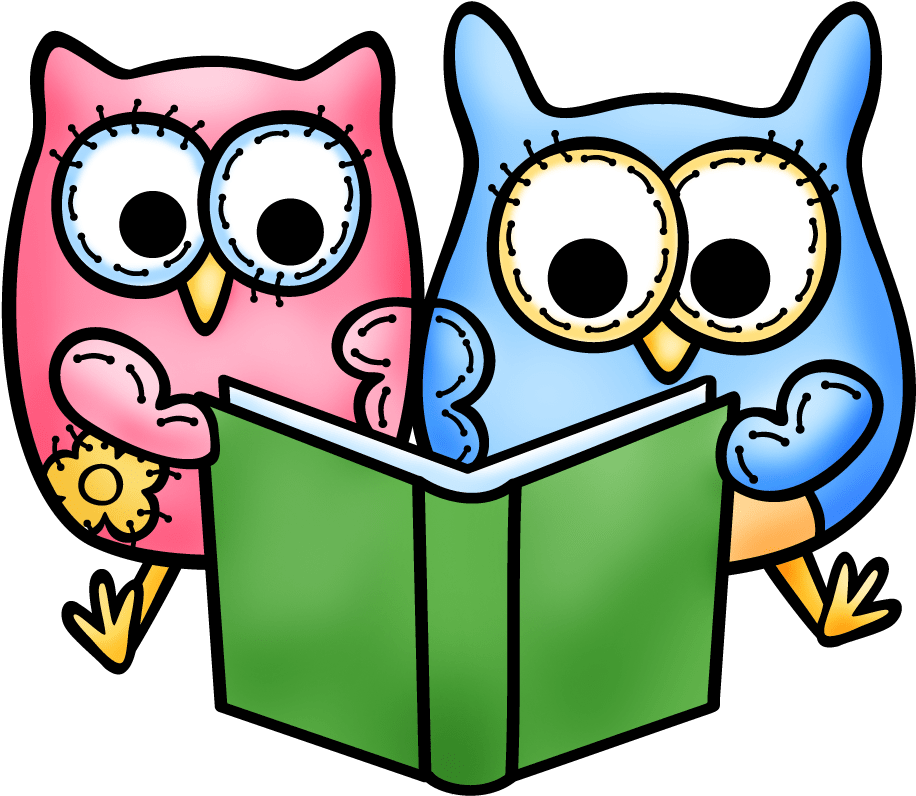 Owls Reading - Read With A Buddy (953x844)