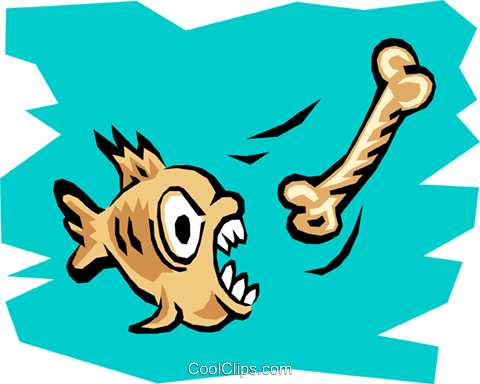 Comer Peixe Ósseo Livre De Direitos Vetores Clip Art - Comer Peixe Ósseo Livre De Direitos Vetores Clip Art (480x384)