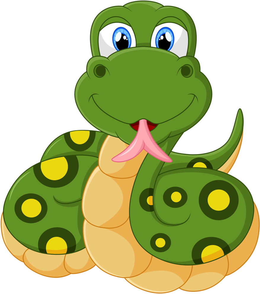 Zoo Animal Cartoon Snake - Cartoon Zoo Animals Png (911x1024)